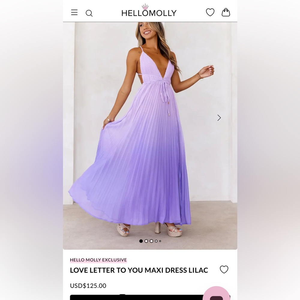 Hello Molly Lilac Maxi Dress
